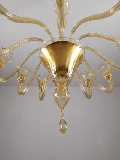  JL Light Style Murano glass chandelier Prestige in amber color