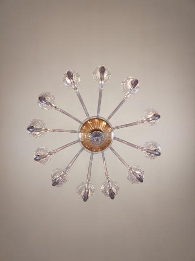 JL Light Style Murano glass chandelier Prestige in amethyst color