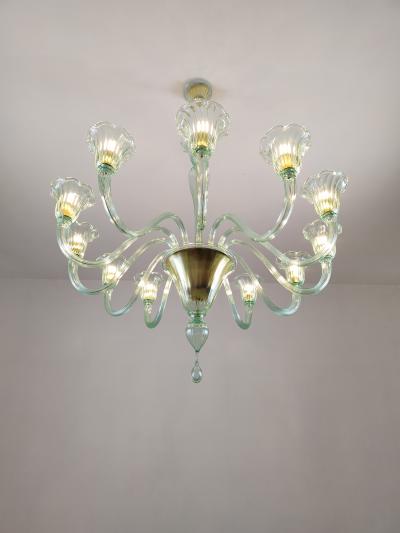 JL Light Style Murano glass chandelier Prestige in green color