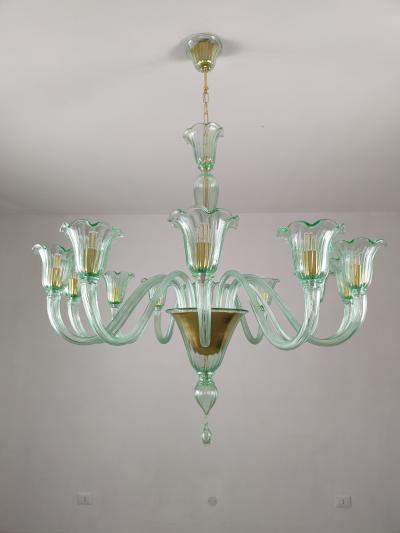 JL Light Style Murano glass chandelier Prestige in green color