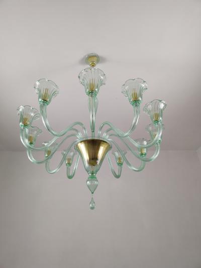 JL Light Style Murano glass chandelier Prestige in green color