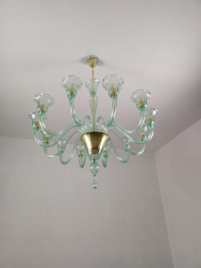 JL Light Style Murano glass chandelier Prestige in green color
