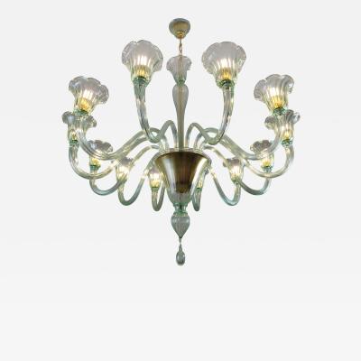  JL Light Style Murano glass chandelier Prestige in green color