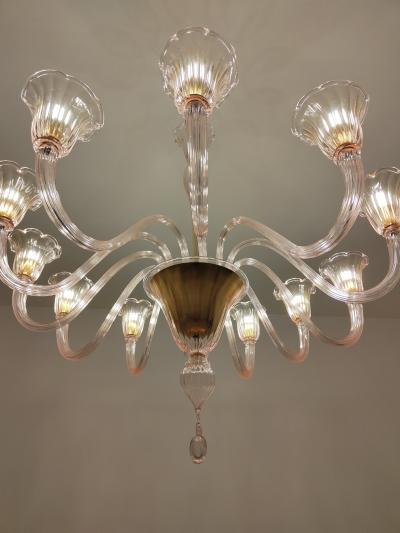  JL Light Style Murano glass chandelier Prestige in pink color