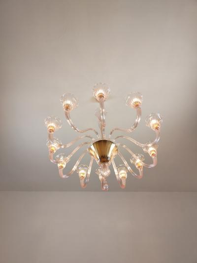  JL Light Style Murano glass chandelier Prestige in pink color