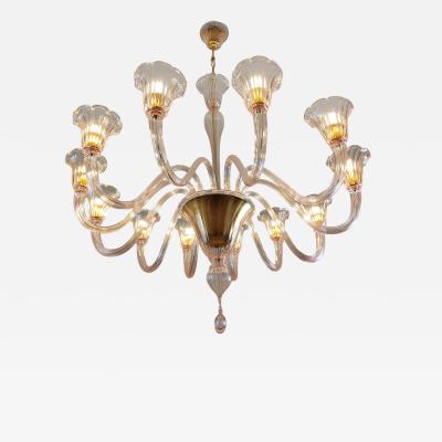  JL Light Style Murano glass chandelier Prestige in pink color