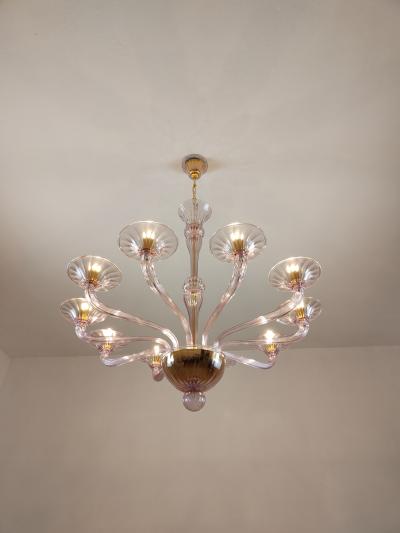  JL Light Style Murano glass chandelier Stile in amethyst color