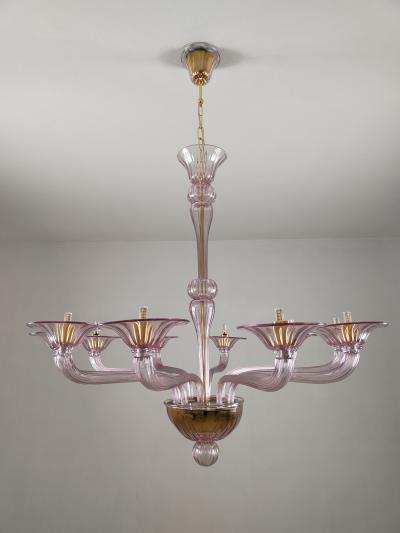  JL Light Style Murano glass chandelier Stile in amethyst color