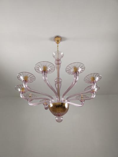  JL Light Style Murano glass chandelier Stile in amethyst color