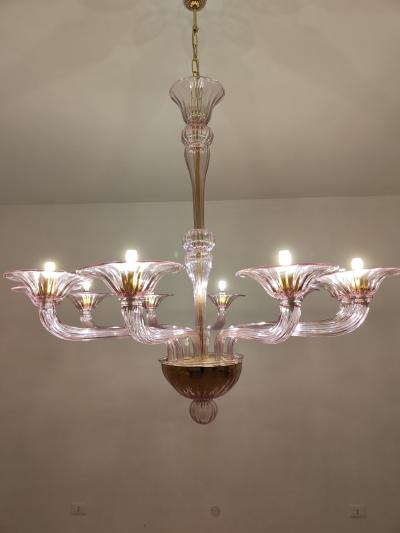  JL Light Style Murano glass chandelier Stile in amethyst color