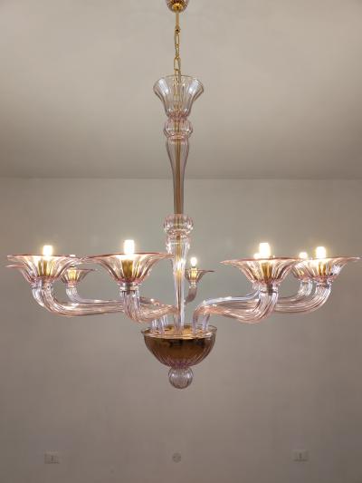  JL Light Style Murano glass chandelier Stile in amethyst color
