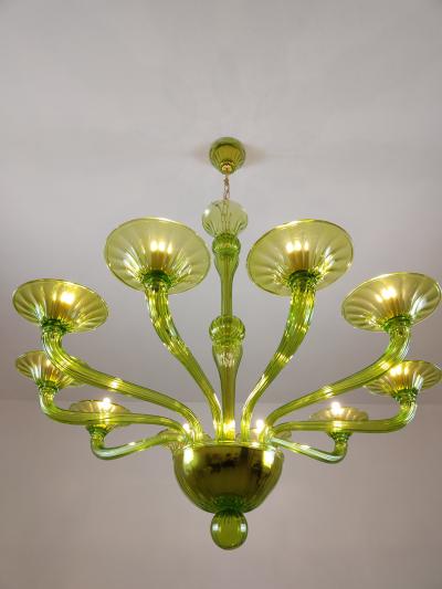  JL Light Style Murano glass chandelier Stile in green color
