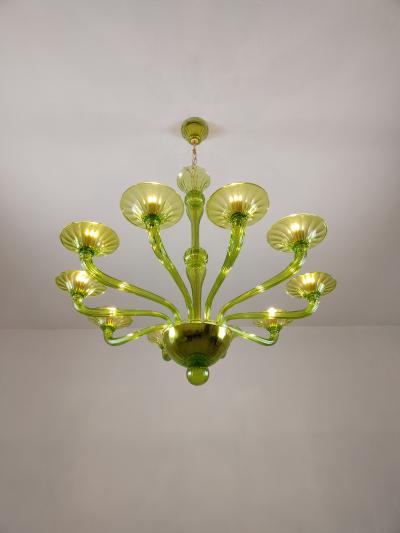  JL Light Style Murano glass chandelier Stile in green color