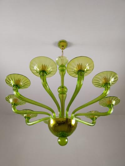  JL Light Style Murano glass chandelier Stile in green color