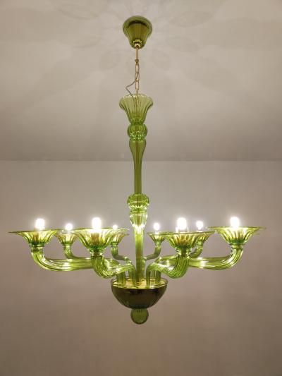  JL Light Style Murano glass chandelier Stile in green color