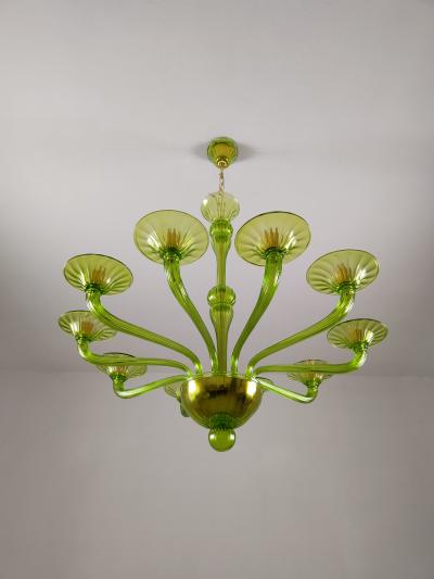  JL Light Style Murano glass chandelier Stile in green color