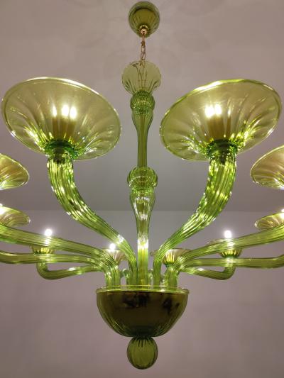  JL Light Style Murano glass chandelier Stile in green color