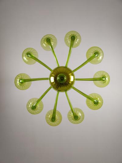  JL Light Style Murano glass chandelier Stile in green color