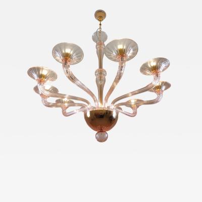  JL Light Style Murano glass chandelier Stile in pink color