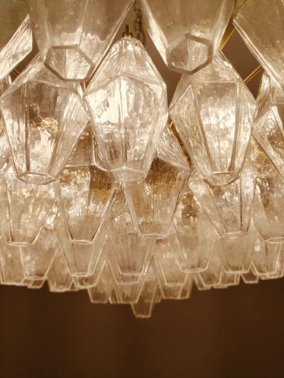  JL Light Style Murano glass clear poliedri chandelier in 38 5 diameter