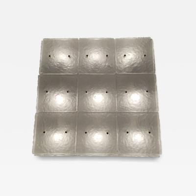  JL Light Style Murano glass flush mount Hammered sandblasted glasses