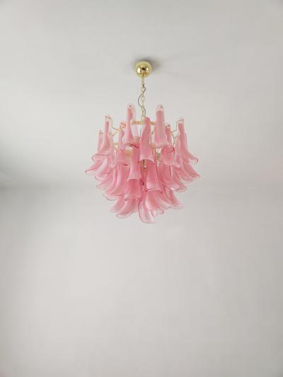  JL Light Style Murano glass pink feathers chandelier