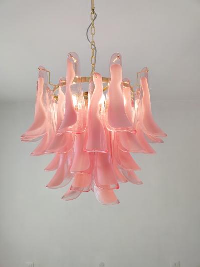  JL Light Style Murano glass pink feathers chandelier