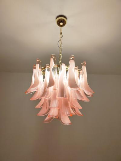  JL Light Style Murano glass pink feathers chandelier