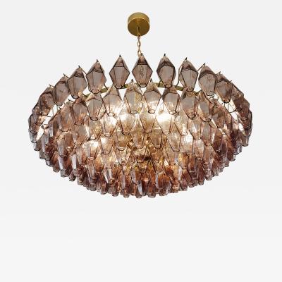  JL Light Style Murano glass poliedri chandelier in mauve color and 38 5 diameter