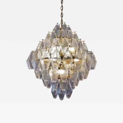  JL Light Style Murano glass poliedri chandelier in poliedro shaped an clear glass