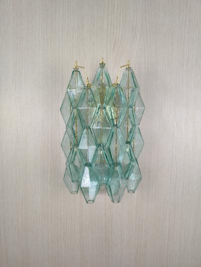  JL Light Style Murano glass poliedri wall sconce in green color
