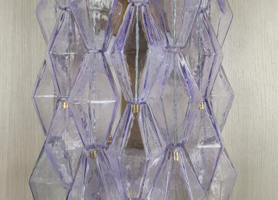  JL Light Style Murano glass poliedri wall sconce in lilac color