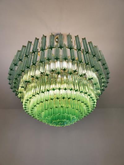 JL Light Style Murano glass quadriedri chandelier in green color