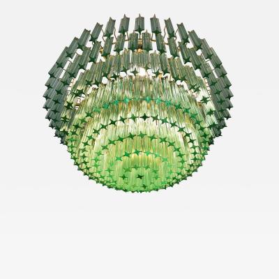  JL Light Style Murano glass quadriedri chandelier in green color