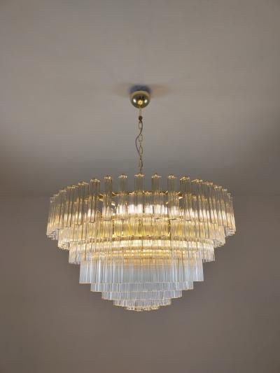  JL Light Style Murano glass quadriedri chandelier with clear glasses