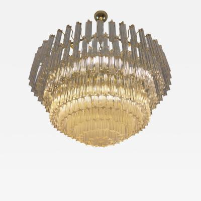  JL Light Style Murano glass quadriedri chandelier with clear glasses