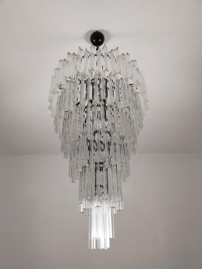 JL Light Style Murano glass triedri chandelier in clear color