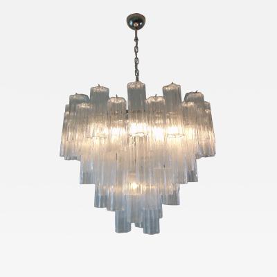  JL Light Style Murano glass tronchi chandelier alternated clear
