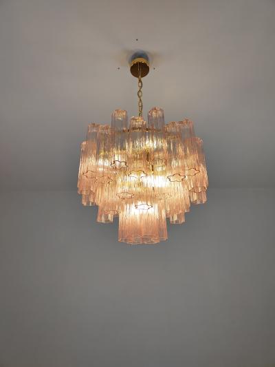  JL Light Style Murano glass tronchi chandelier with pink alternated glasses