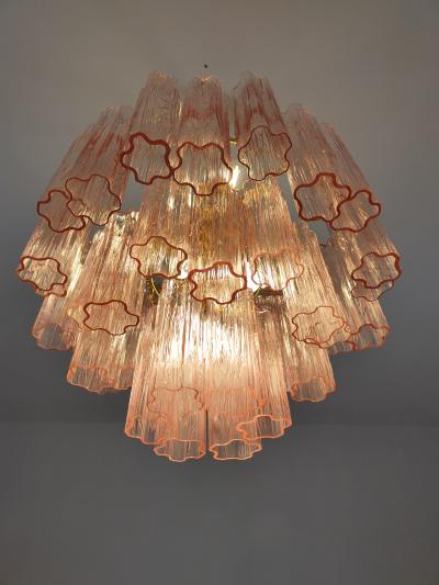 JL Light Style Murano glass tronchi chandelier with pink alternated glasses