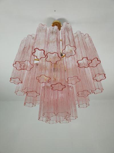  JL Light Style Murano glass tronchi chandelier with pink alternated glasses