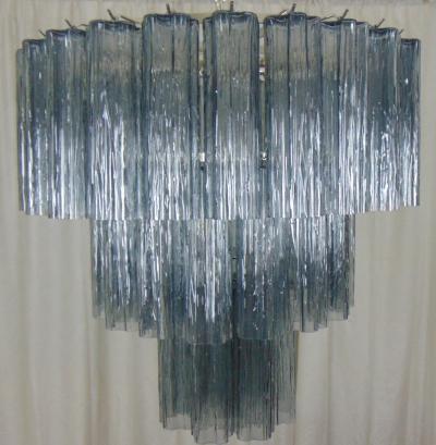  JL Light Style Murano glass tronchi tiers chandelier with smokey gray glasses