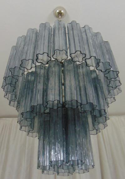  JL Light Style Murano glass tronchi tiers chandelier with smokey gray glasses