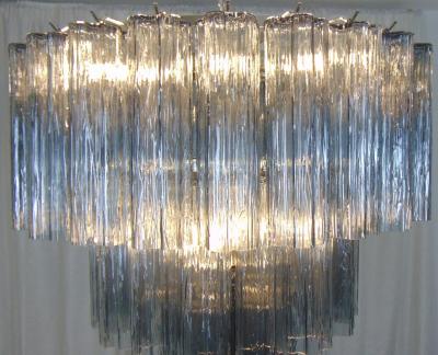  JL Light Style Murano glass tronchi tiers chandelier with smokey gray glasses