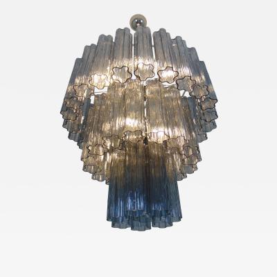  JL Light Style Murano glass tronchi tiers chandelier with smokey gray glasses