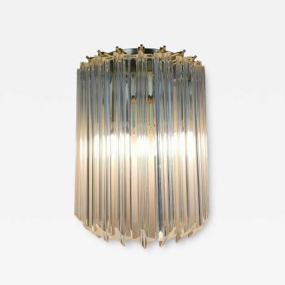  JL Light Style Murano glass wall sconce clear quadriedri
