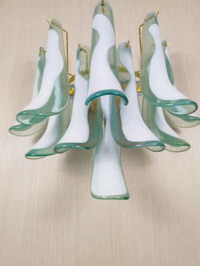  JL Light Style Murano glass wall sconce green feathers large version