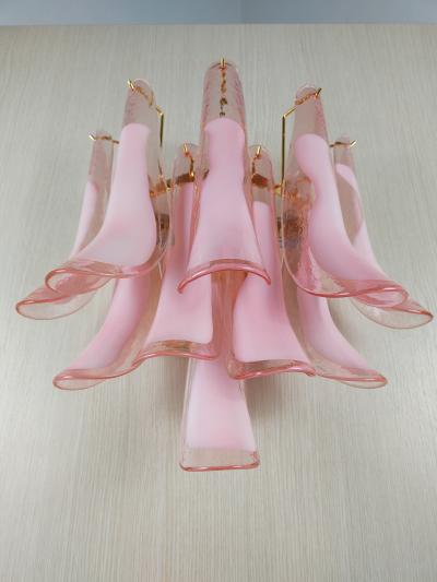  JL Light Style Murano glass wall sconce pink feathers large version