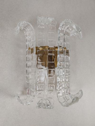  JL Light Style Murano glass wall sconce with clear Felci glasses