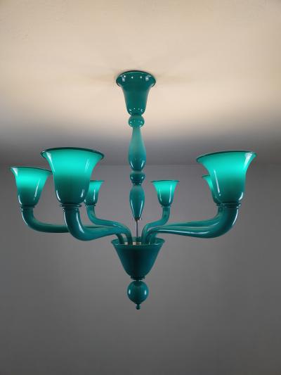  JL Light Style Nova marine green Murano glass chandelier